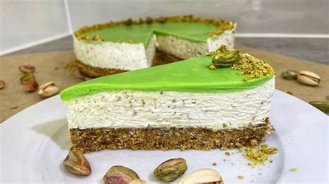 No Bake Pistachio Cheesecake Recipe Torta Od Sira I Pistacija Bez