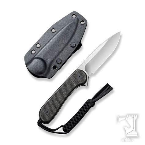 Civivi Fixed Blade Elementum Tactical Knife D2 Micarta