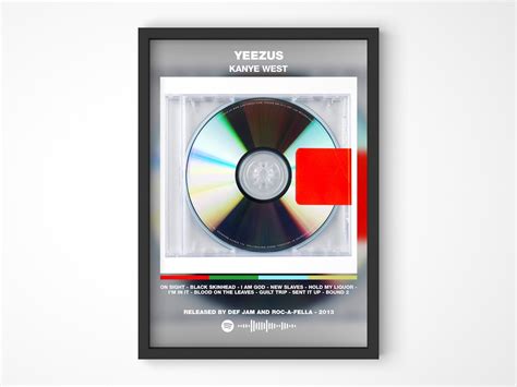 Kanye West Yeezus Album Cover Poster Kanye West Yeezus Print Etsy