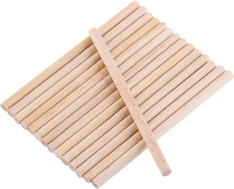 80mm Wood Dowel Macrame 100Pcs 80mm Round Wooden Sticks For DIY Wood