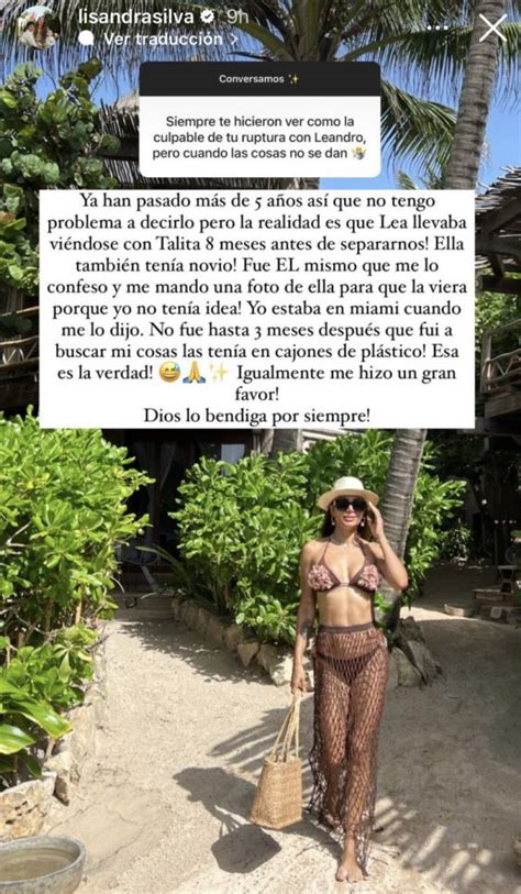 Lisandra Silva reveló el impactante motivo por el que terminó con