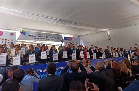 Firman Estado Y Municipios Convenio Por Casi 2 Mmdp Para Obra Social