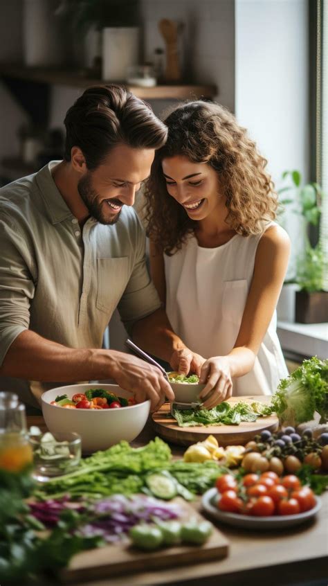 Young couple cooking healthy meal in kitchen 29773413 Stock Photo at ...