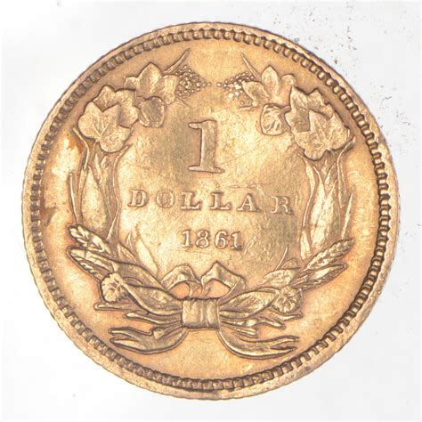 100 United States Gold Coin 1861 Liberty Head Historic Property