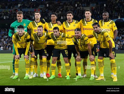 A Borussia Dortmund team group photo ahead of the UEFA Champions League ...