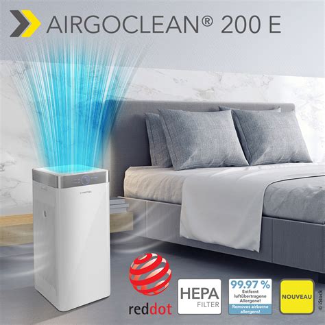 NOUVEAU Purificateur Dair Design AirgoClean 200 E Avec Technologie De