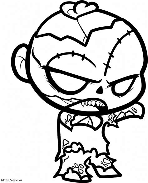 Chibi Undead Coloring Page