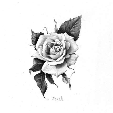 Rose Flower Tattoo Design