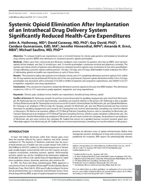 Intrathecal Drug Delivery Systems - WikiAnesthesia