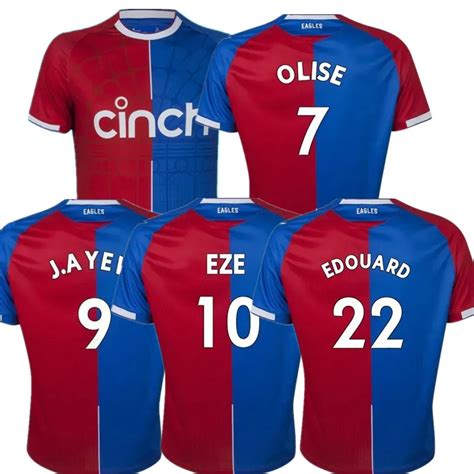 Olise Crystal Soccer Jerseys Zaha Eze J Ayew Palace Home Top