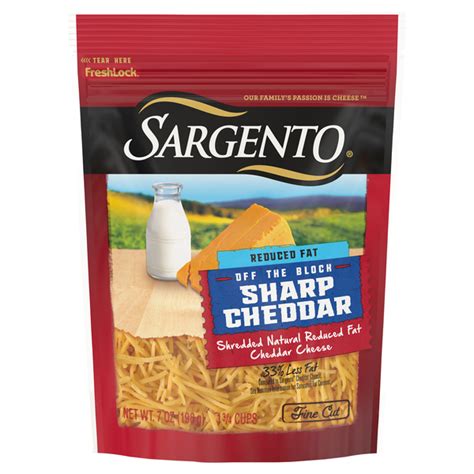 Save On Sargento Cheddar Cheese Sharp Reduced Fat Shredded Order Online