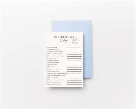 Couples Sex Challenge Printable Kinky Sex Challenge For Couples To Spice Up Your Bedroom
