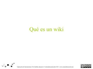 Qu Es Un Wiki Ppt