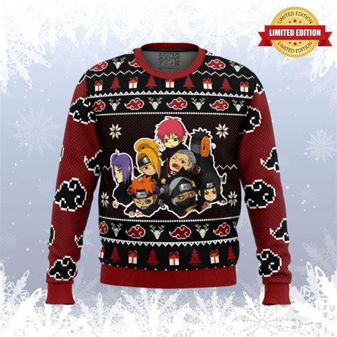 Chibi Akatsuki Naruto Ugly Sweaters For Men Women Rugcontrol