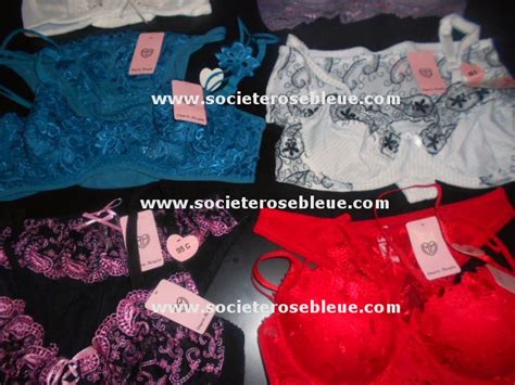 Lot De Lingerie Maryline Rose Bleue Destockage Grossiste