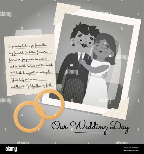 People Celebrating Golden Wedding Anniversary Vector Design