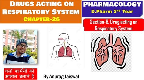 Drugs Acting On Respiratory System Chapter Pharmacology Youtube