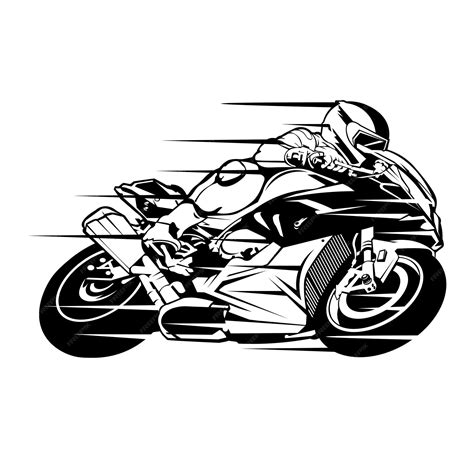 Premium Vector Motorbike Racing Vector Illustration Logo Design