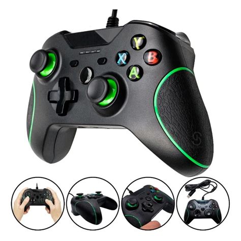 Controle Joystick Manete Fio Xbox One E Computador Pe As E