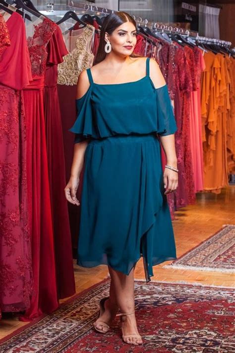 Vestido De Festa Plus Size Midi Arthur Caliman