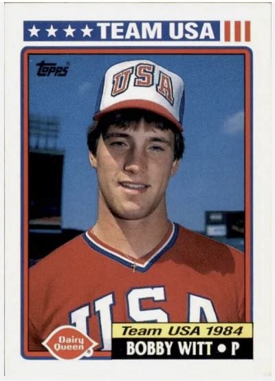 Card Of The Day Bobby Witt Topps Dairy Queen Team Usa Sports