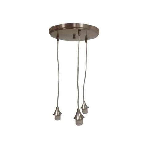 Brushed Nickel 3 Light Pendant Fitter Adds Sophistication To Your Home