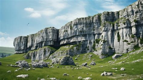 Premium Photo | Geology limestone cliffs landscape