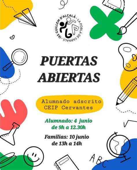 Jornada De Puertas Abiertas Alumnado Adscrito Ceip Cervantes Ies