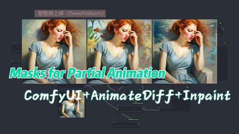 ComfyUI AnimateDiff Inpaint Use Of Masks For Partial Animation Simple