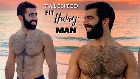 Talented Fit Hairy Man Modeling Aerial Silk Fitness Youtube