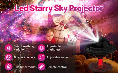 Galaxy Projector Night Light For Kids Star Projector With Timer And