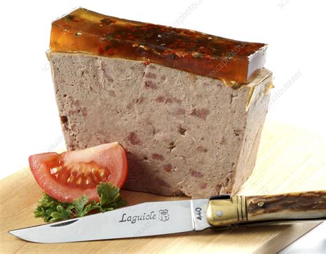 Pork liver pate - Stock Image - H110/4598 - Science Photo Library