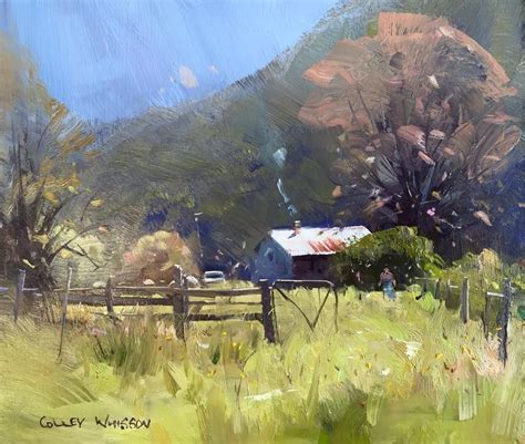 Colley Whisson An August Morn Aust 8x10 Oil Landscape Art