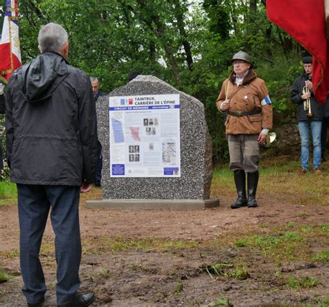 Taintrux La stèle de lÉpine inaugurée pour les 80 ans du débarquement