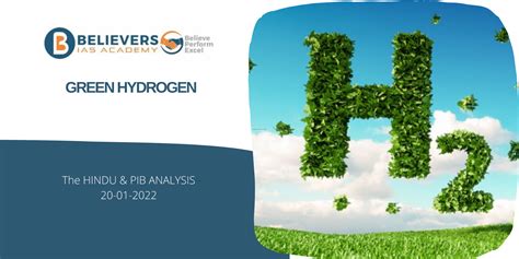 Green Hydrogen Policy Believers Ias Academy