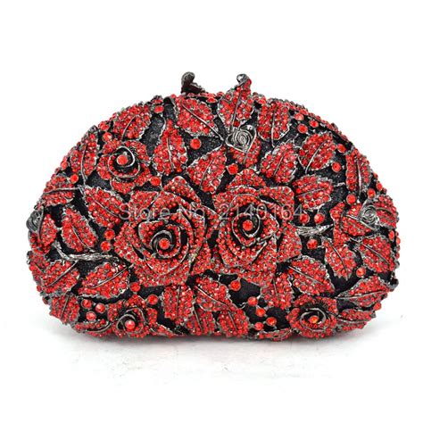 Evening Clutches Women Designer Red Clutch Crystal Clutch Evening Bags