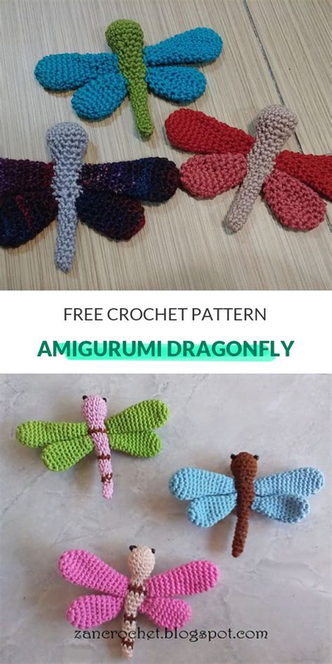 How To Crochet Amigurumi Dragonfly Crochet Dragonfly Pattern