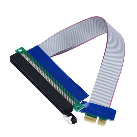 New Arrival Pci E Express 1x To 16x Riser Card Extender Extension Ribbon Flex Adapter Cable Drop