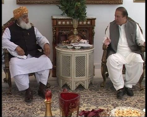 Fazlur Rehman Met Prime Minister Nawaz Sharif To Discuss Idps Issue