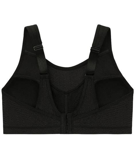 Glamorise No Bounce Camisole Elite Wire Free Sports Bra Black Curvy