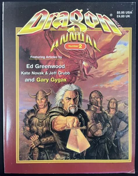 DUNGEONS DRAGONS DRAGON Magazine Annual Number 2 Tsr Wizards Of The