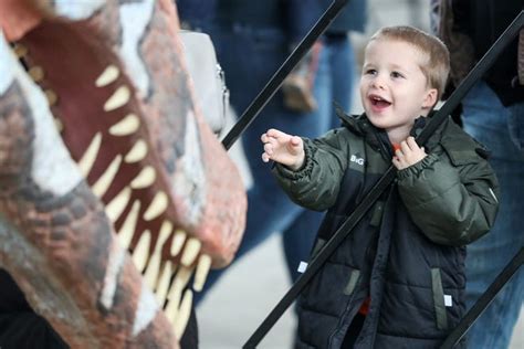 Dinosaur Lovers Flock To Jurassic Quest At Indiana State Fairgrounds