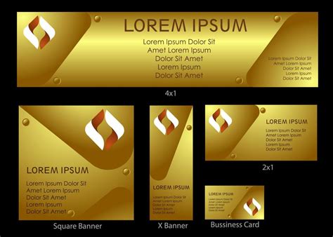 Golden Luxury Glamour Gradient Company Banner Backdrop Advertisement