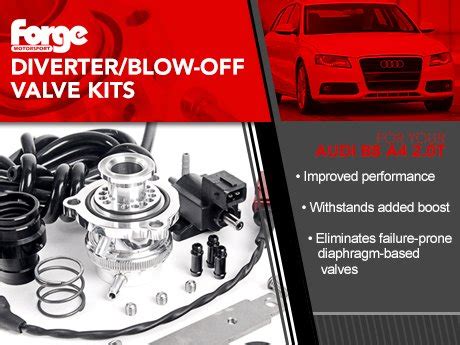 ECS News Forge Diverter Blow Off Valve Options Audi B8 A4 2 0T