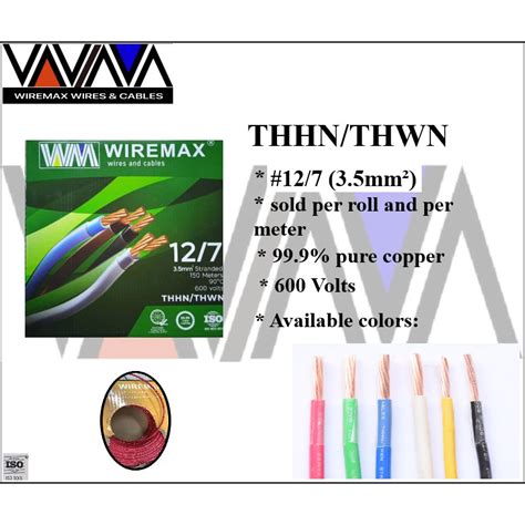 Wiremax Thhn Thwn Mm Mm Stranded Wire Sold Per