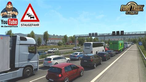 ETS2 V1 45 Brutal Traffic V2 7 Stau Mod YouTube