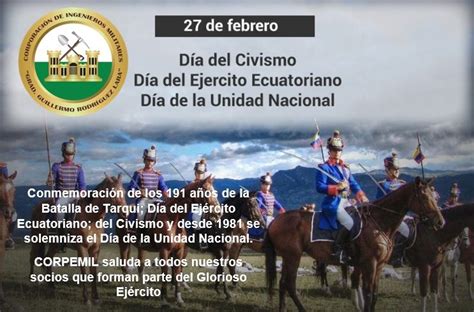 Conmemoración de los 191 años de la Batalla de Tarqui Día del Ejército