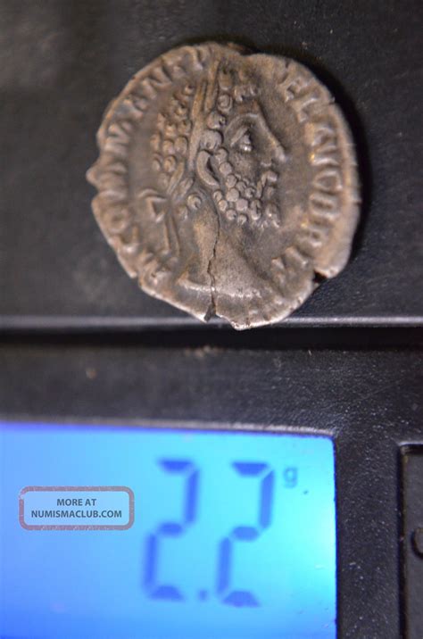 Rare Silver Denarius Of Commodus Genius Ancient Roman Coin Minted