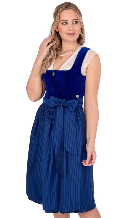 Marjo Midi Dirndl 2tlg 65cm ZOEY Azur Alpenclassics De