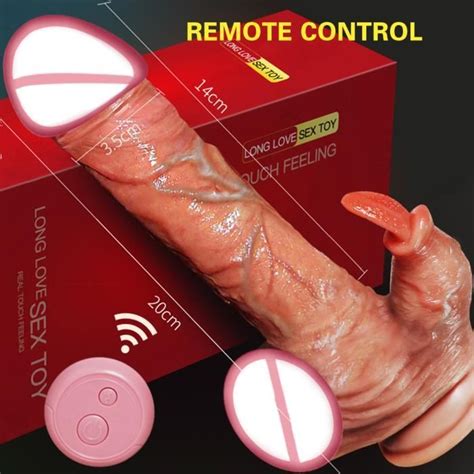 Gode Télescopique Réaliste Vibrateur Sex Toys pour Femmes Grand Pénis